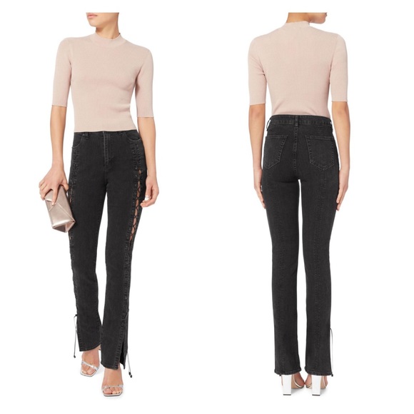 jonathan simkhai lace up jeans